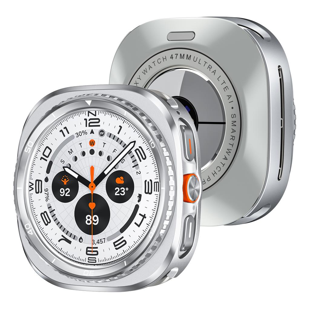 Alloy Metal Case for Samsung Galaxy Watch Ultra2 2025 Accessories Protective Bumper Shell Cover for Galaxy Ultra Watch 2024 47mm