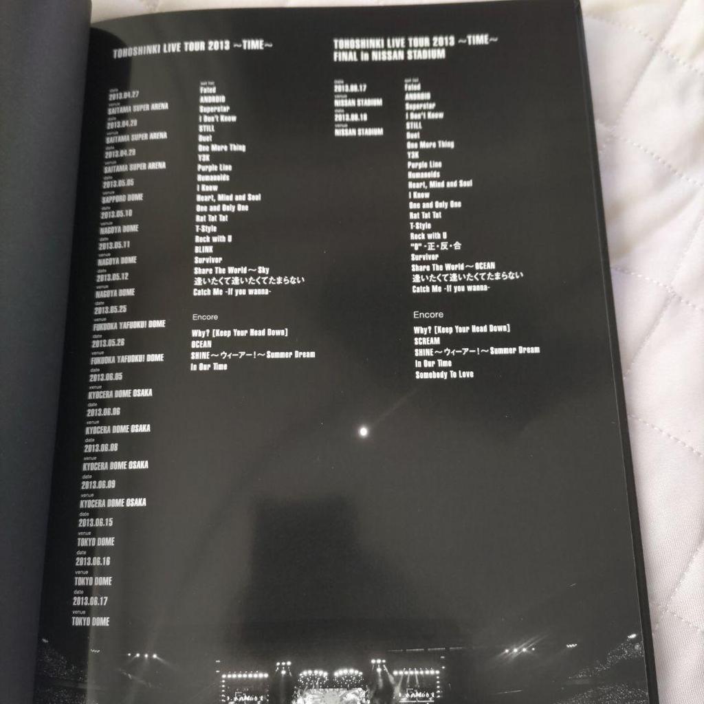 [USED] Tohoshinki Live Tour 2013TIME Photo Album