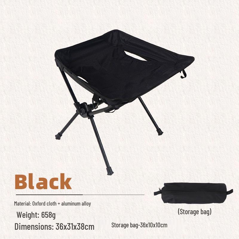 Ultra-Light Outdoor Folding Chair for Camping, Fishing, Sketching - Portable Aluminum Stool