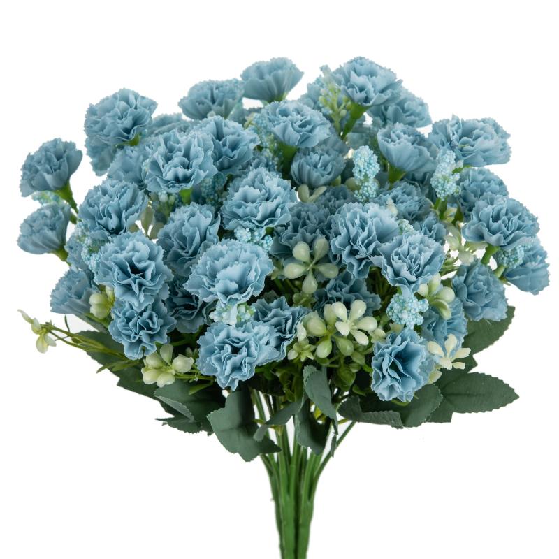 Artificial Carnation Flower Bouquet Vibrant Multicolor Fade Resistant Fake Flower For Home Wedding Garden Outdoor Decor