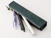 Slip-On PB Zipper Pen Case, Mini, Navy (IPV-4501), Genuine Italian Leather, Holds 1-2 Fountain Pens