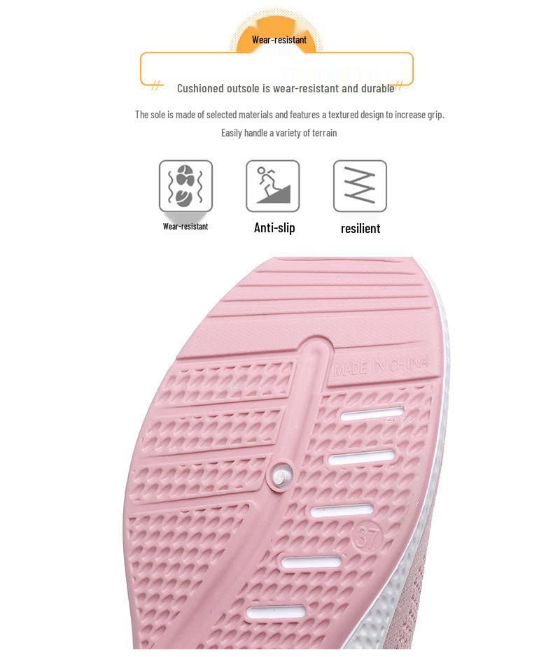 Women's 2024 Fashion Casual Sports Sneakers - Soft Sole, Breathable, Stylish for Everyday Wear