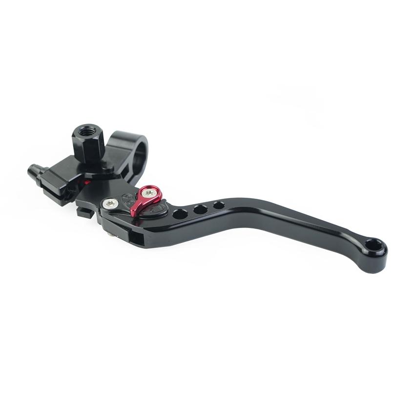 22mm Kopplingshandtag Motorcykel Vänster Linje Kabelhandtag CNC Röd Svart Skoter för Peugeot Benelli Piaggio Aprilia NIU Kymco