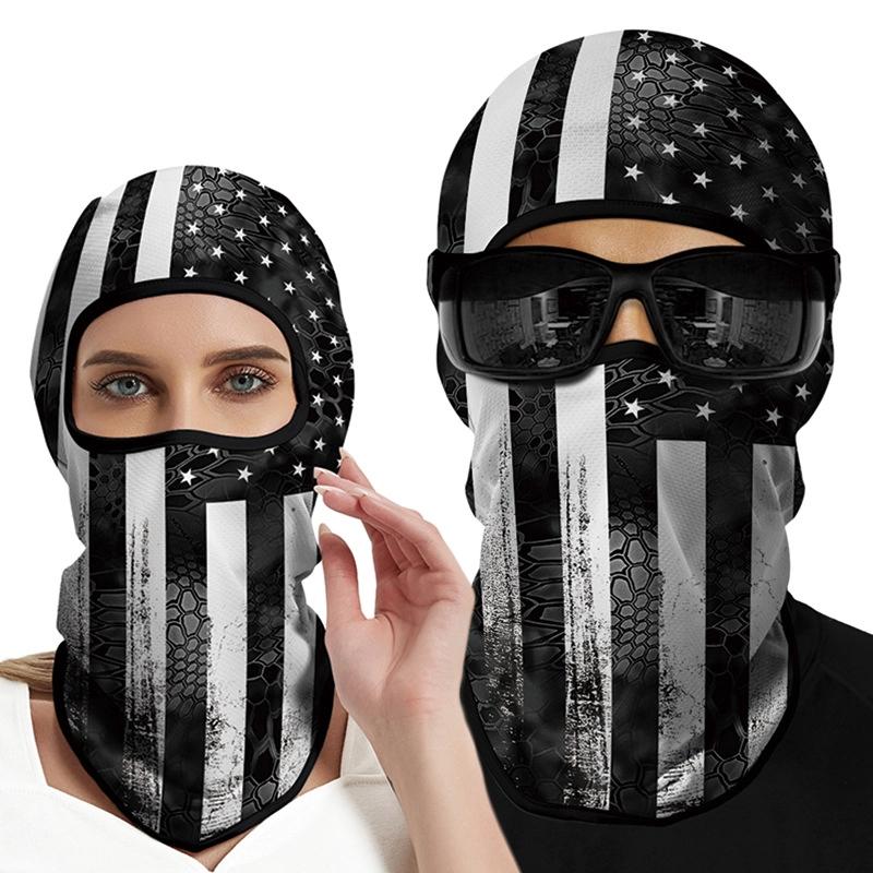 Summer Sunscreen Headgear For Men And Women Outdoor Motorcycle Riding Helmet Lining Headgear Fishing Funny Face Gini Face Mask