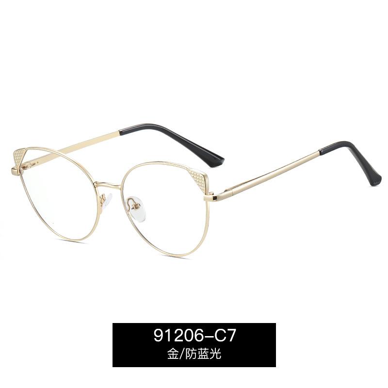

Lady Trendy Myopia Glasses Women Cat Eye Round Frame Blue Light Blocking Clear Lens Minus Diopter Eyewear 0