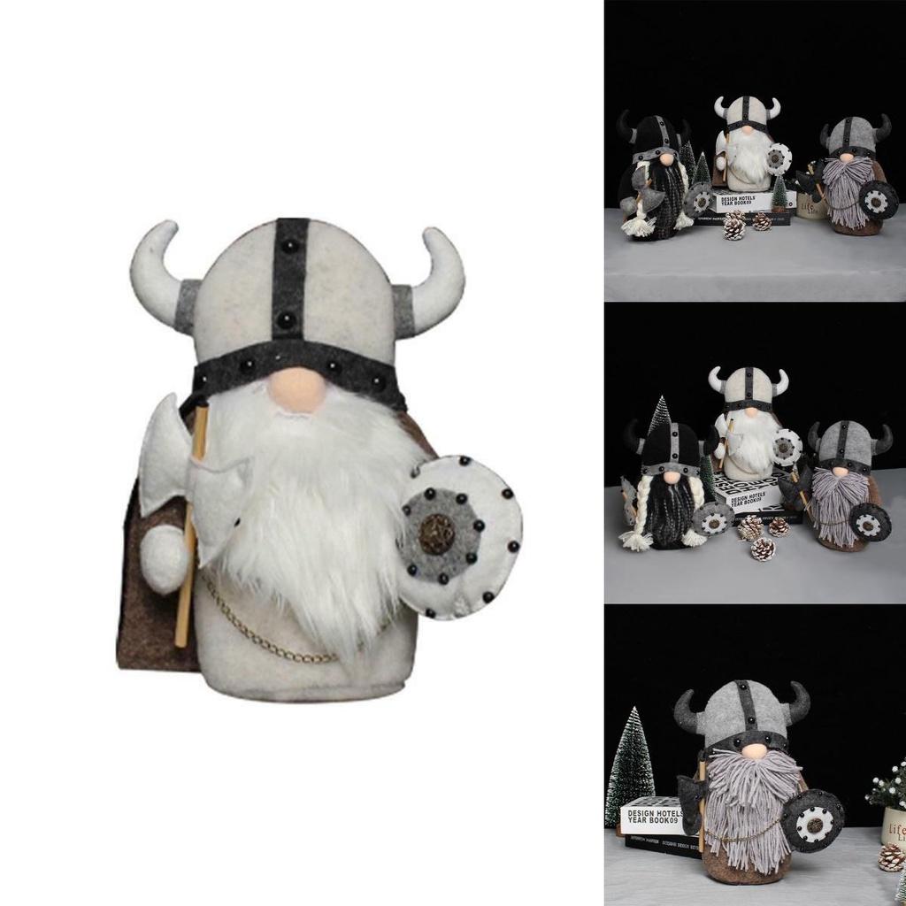 Enchanting Viking Gnome Plush Toy For Cozy Scandinavian Tomte Elf Decor