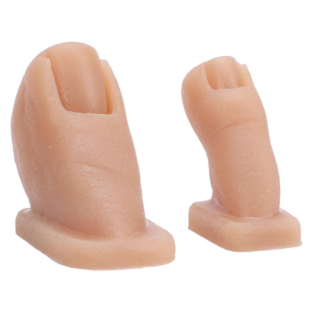 Nail Art Practice Toes Model Manicure Practice Toes Silicone Nail Painting Simulation Toes for Nail Salon Nail Art