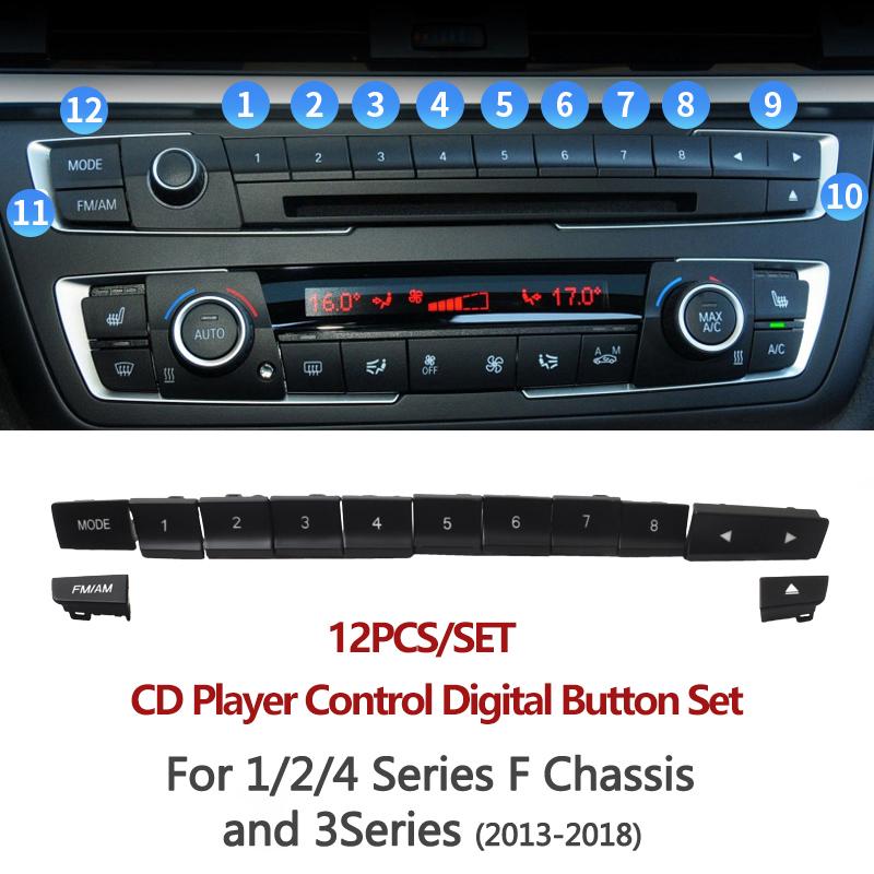 Dashboard Air Conditioning Ventilation Adjust CD Player Control AC Button Repair Kit For BMW F20 F21 F22 F30 F35 F34 F36