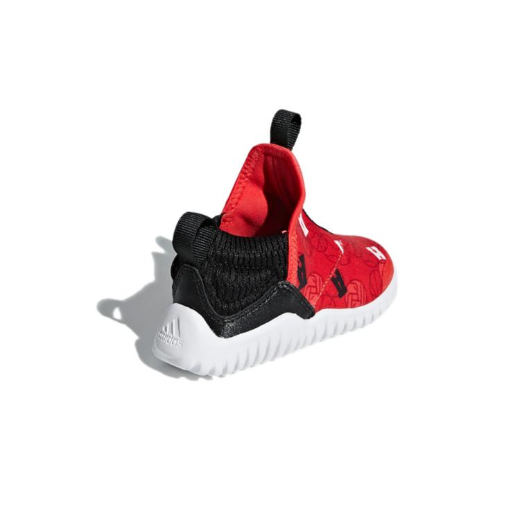 New Adidas Rapidazen I Low-Top Running Shoes Red Black Infant And Toddler D96845