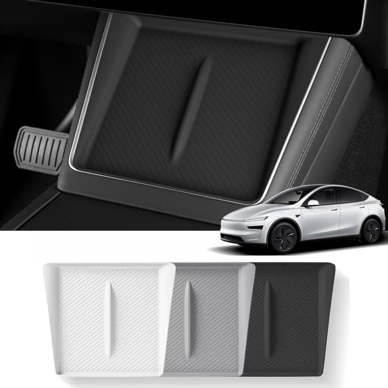 For Tesla Model Y Juniper 2025 2026 Silicone Wireless Charging Pad Central Control Phone Charger Protective Non-slip Accessories