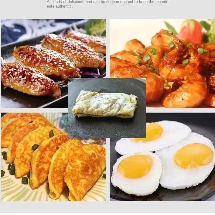 Cast Iron Frying Pan Uncoated Non-stick Egg Pancake Pan Crepe Maker Steak Frying Pot Gas Induction Cooker Kitchen Cookware