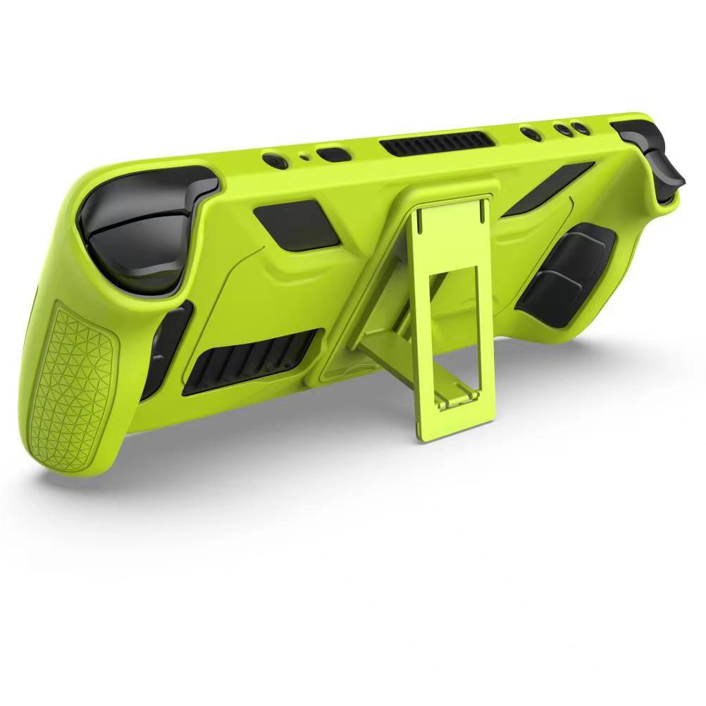 Schutzhülle für Steam Deck, Silikon-Schutzhülle mit Ständer für Spielekonsolen-Zubehör, Stoßdämpfung und kratzfestes Design