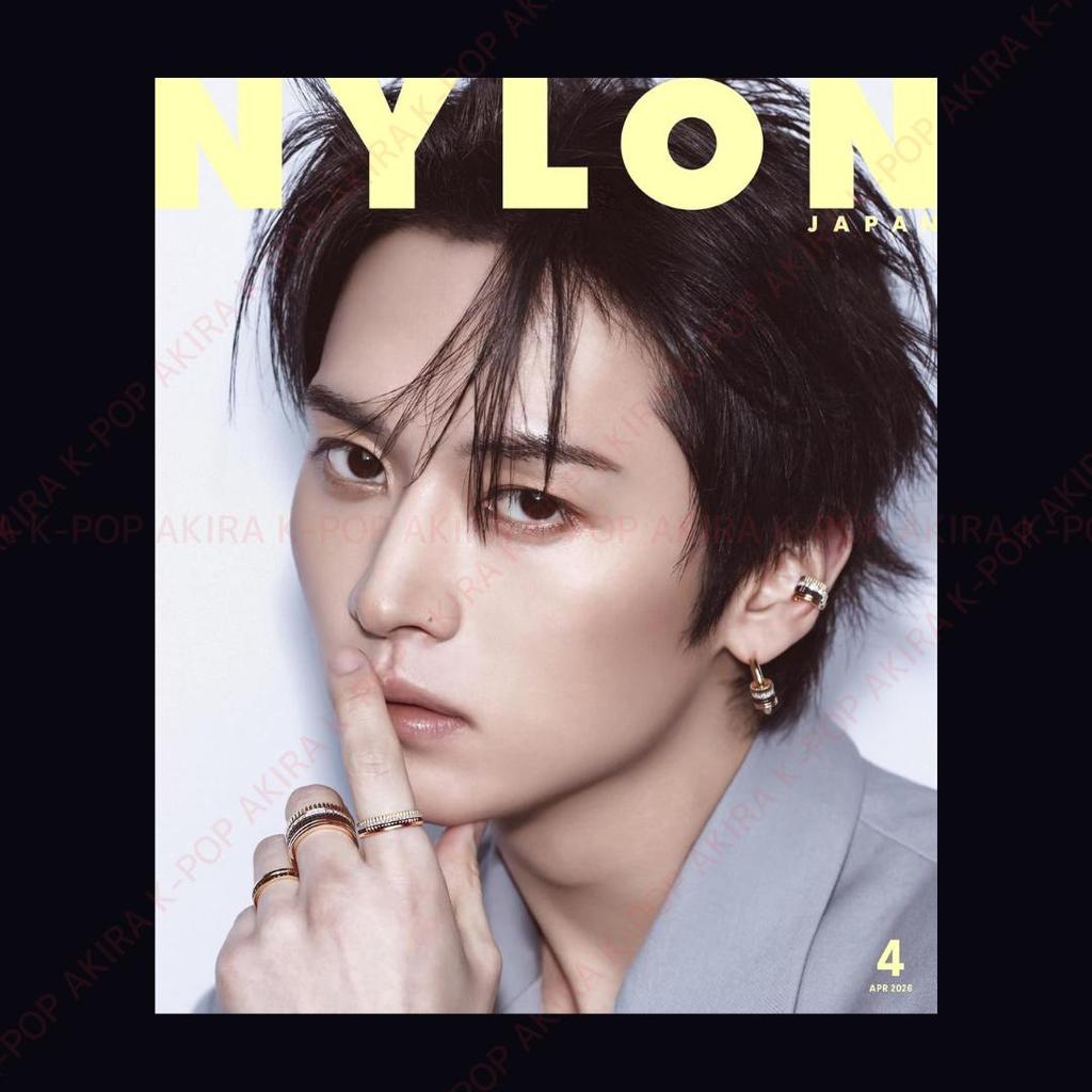 NYLON JAPAN Duben 2026 Obálka : LEE KNOW Stray Kids Japonský časopis POHLEDNICE