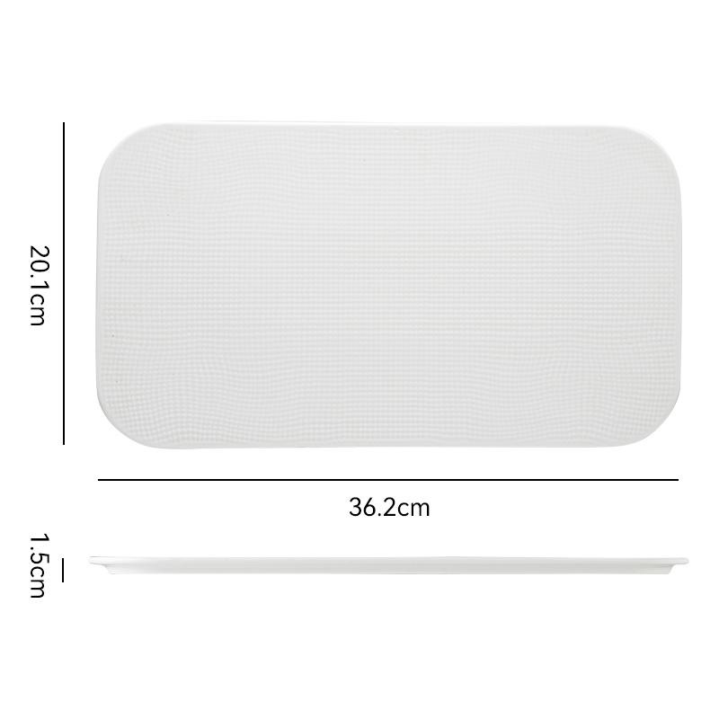 Pure White Ceramic Dining Plate Soup Plate Sushi Plates Pasta Dish Steak Plates Dessert Bowl Sting Disc Dim Sum Dish Fruit Bowl