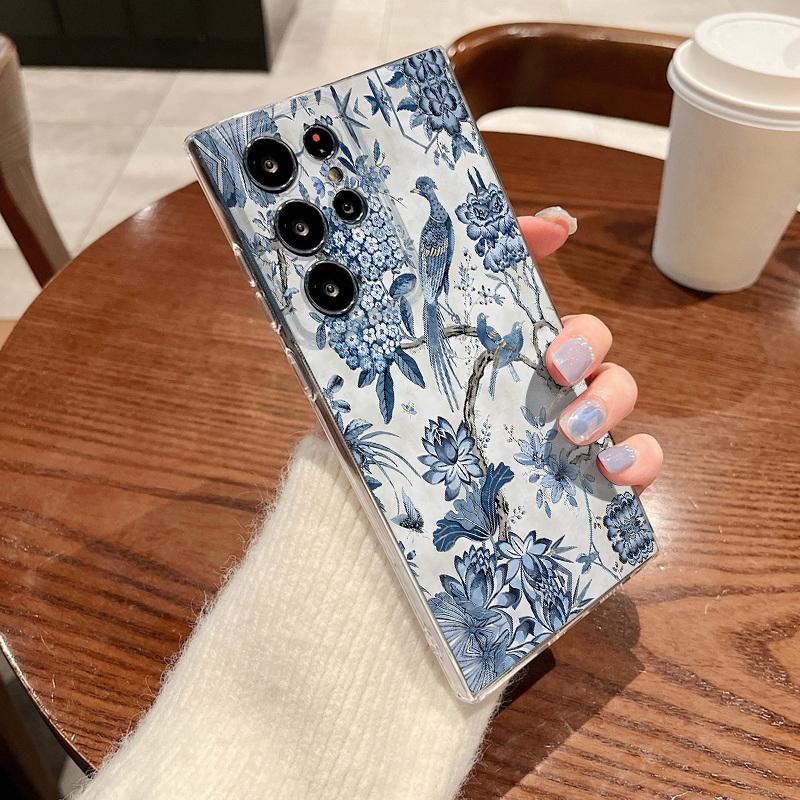 

Forest Green Tree Print Clear Phone Case For Samsung Galaxy A57 A37 A17 A56 A36 A55 A35 A26 A16 A15 A25 A54 Soft Silicone Cover Galaxy A17