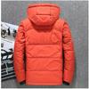 Winter Herren Weiße Entendaunenjacke Lässig Hochwertige Warme Kapuzenjacke Dicker Slim Fit Pufferjacke Mantel Männlicher Mantel Thermo