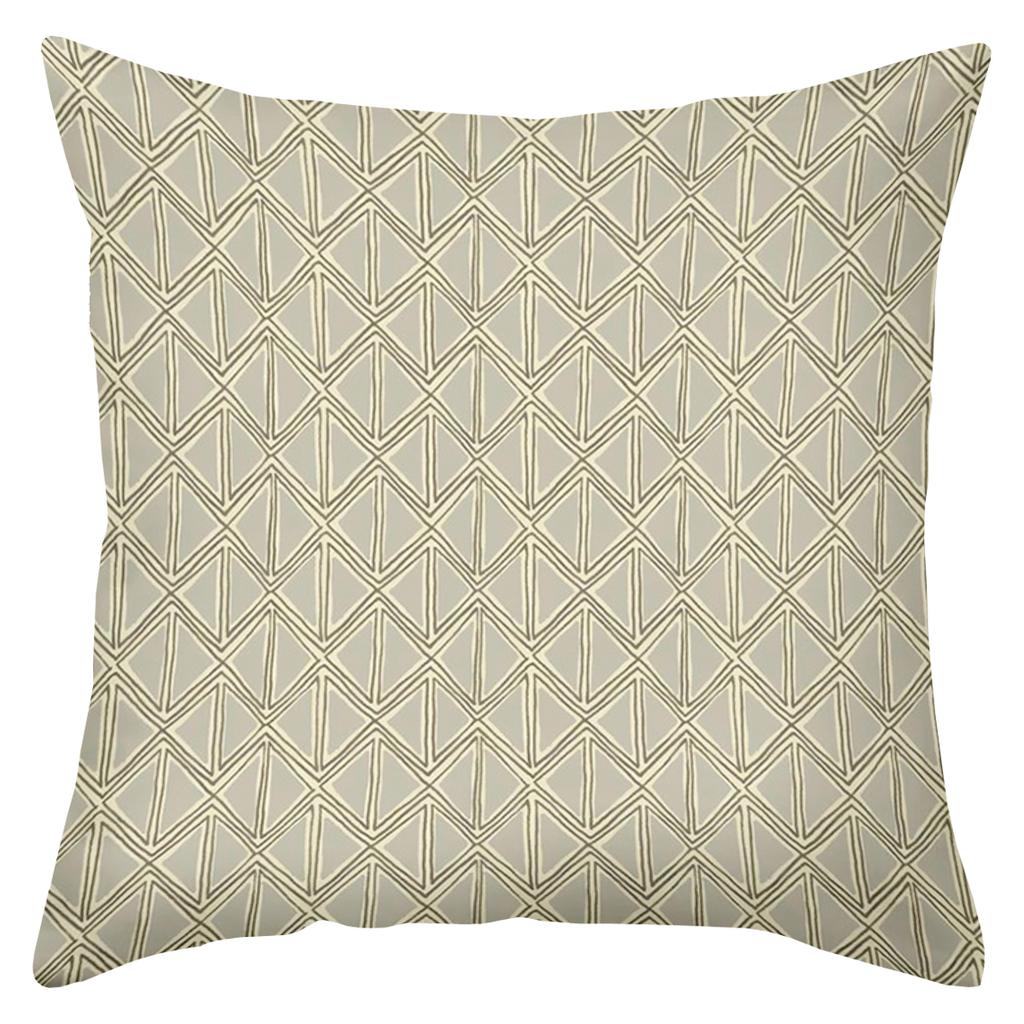 Geometric Pattern Decorative Throw Pillow Cover 2D Printed Polyester Sofa Cushion Case For Modern Home Decor