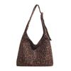 Minimalist Vintage Matte PU Shoulder Bag Women Large Capacity Crossbody Commuter Daily Use