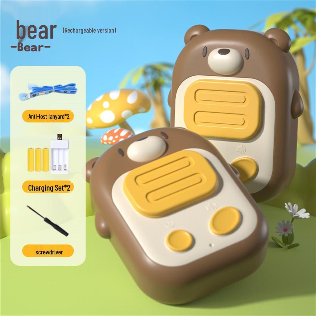 Kids' Outdoor Cartoon Walkie-Talkie: Long-Range Wireless Toy for Parent-Child Interaction