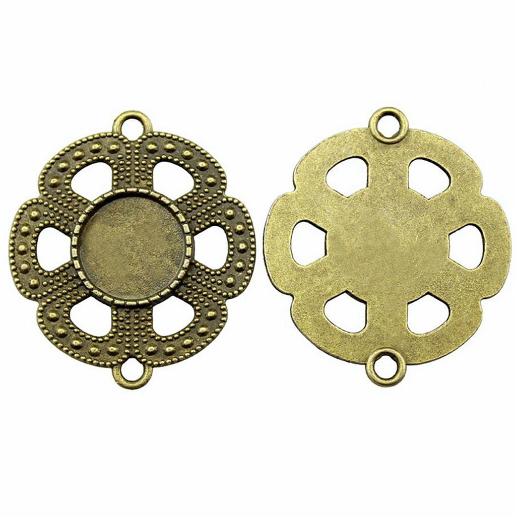 Accessories Parts Fit Round 16Mm Glass Cabochon Base Setting Tray Minimalist Jewelry Components QA017