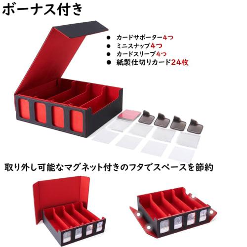 Deck Case, Trading Card Case, Storage Box, Holds 3000+ Cards, with Window, Display Slots, Dividers, and Card Stoppers. Compatible with Yu-Gi-Oh!, MTG,