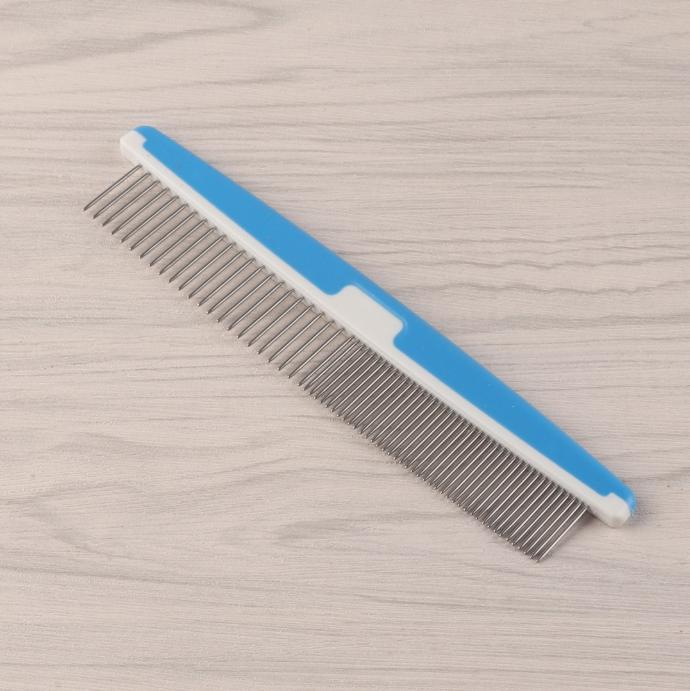 

Durable Stainless Steel Pet Open Knot Comb Single Row Pet Supplies Dog Cat Pin Comb Grooming Shedding Tools Pet