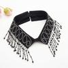 Elegant Beadwork Fringe Detachable Collar Fashion Accessory For Women And Girls Stylish Neckpiece Decorative Neckwear