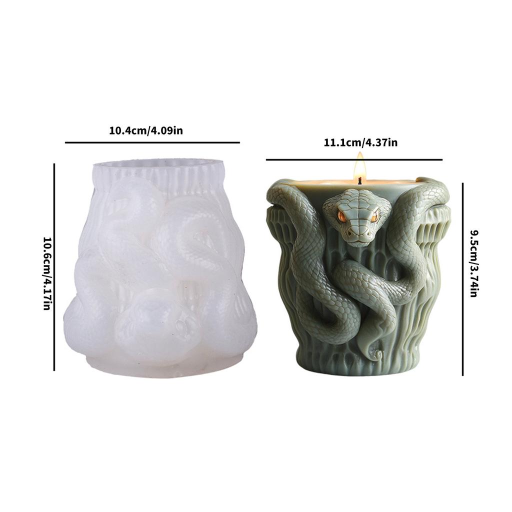 Snake Embossed Silicone Mold Silicone Texture Suitable for Resin Crafts Jewelry Candle Holder and Succulent Planter