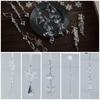 Transparent Christmas Hanging Pendants Acrylic Snow Beads Star Christmas Decorations Party Supplies Festival Favors