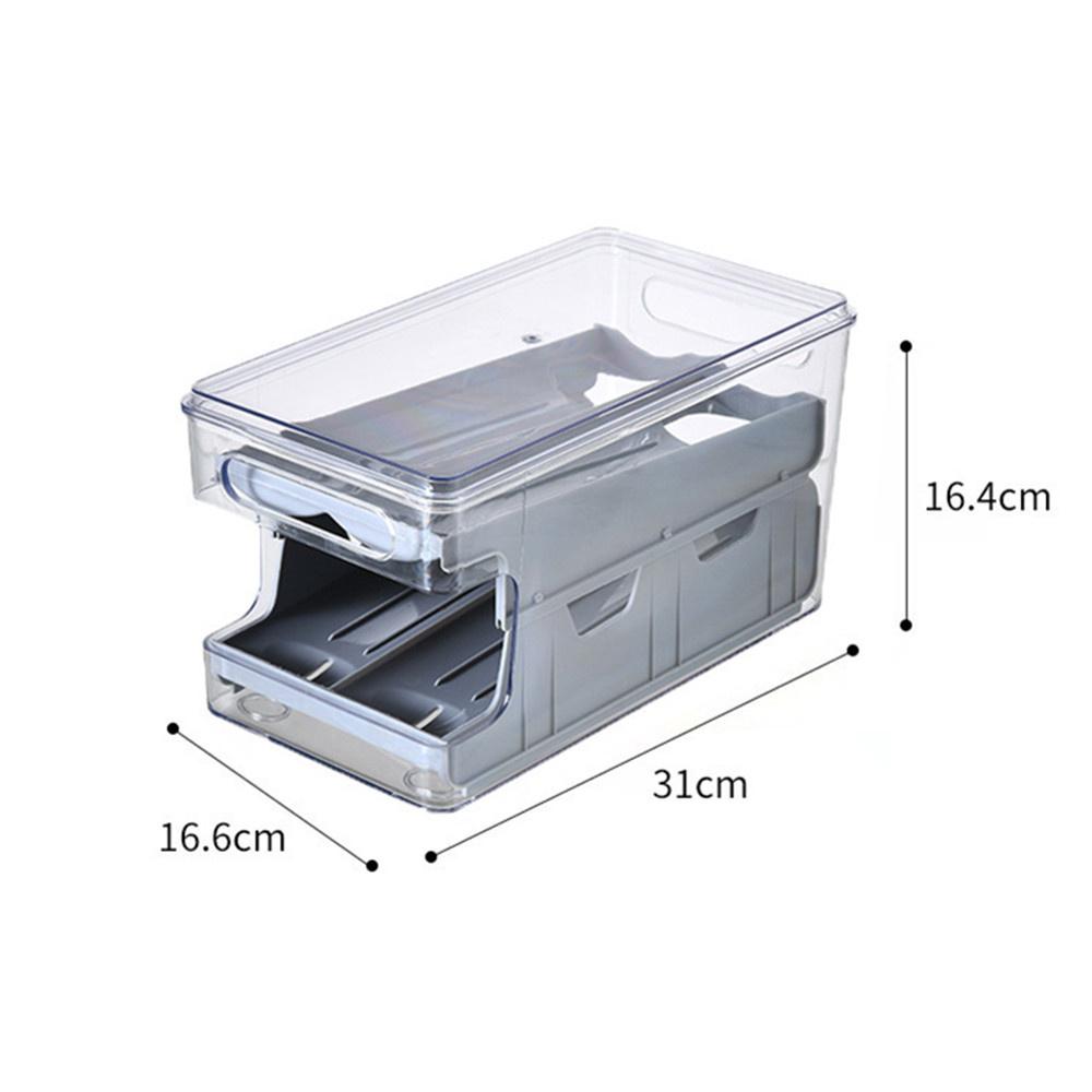 Ящик для хранения яиц, органайзер для холодильника, контейнеры для еды, направляющая для яиц, держатель для свежести, лоток, диспенсер, кухонные ящики для хранения