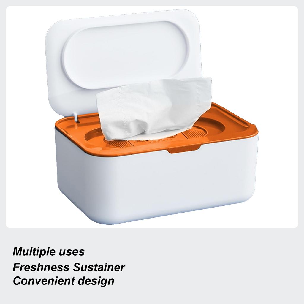 Wet Tissue Box With Lid Wipe Dispenser Portable Wipes Napkin Storage Box Holder Laundry Wipes Holder for Laundry Room Decor