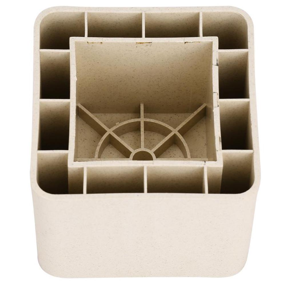 4Pcs/Set Ceramic Simulated Plastic Home Furniture Leg Risers for Table Desk Bed Sofa Wardrobe