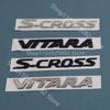 For S-Cross Vitara Black Emblem Rear Trunk Script Badge Decal Logo Symbol