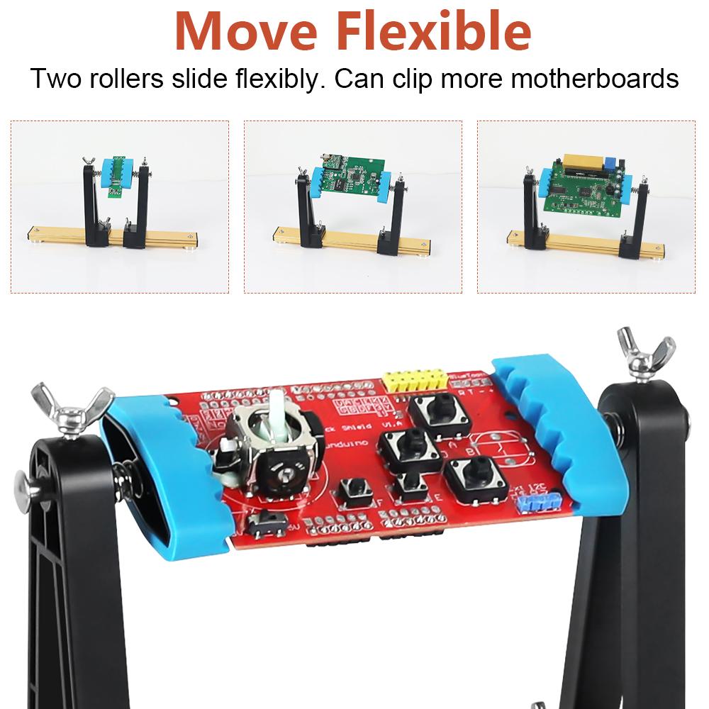 NEWACALOX 360° Rotated Magnetic Adjustable Circuit Board Holder Soldering Helping Hand for Clamping PCB/Desoldering/Soldering