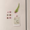 8PCS Refrigerator Magnets Creative Cartoon Solid-color Heart-shaped Magnetic Stickers Cute Round Decorative Magnetic Stickers
