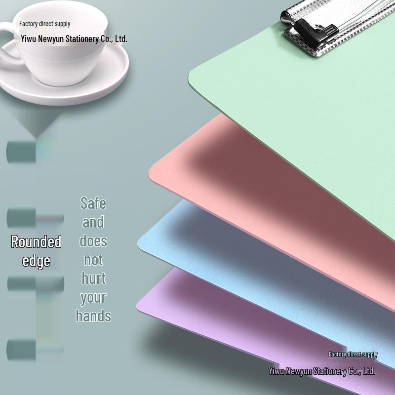 Morandi A4 Clipboard with Strong Clip for Writing, Office, and Meeting Notes