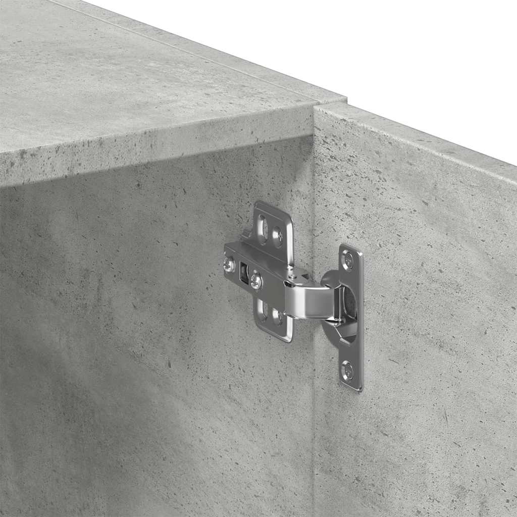 High Cabinet Concrete Grey 70 X 42.5 X 225 Cm Particleboard