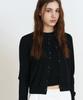 MAKE A TOAST Button Cardigan & Sleeveless Set (Black) Mbfsnt001Bk