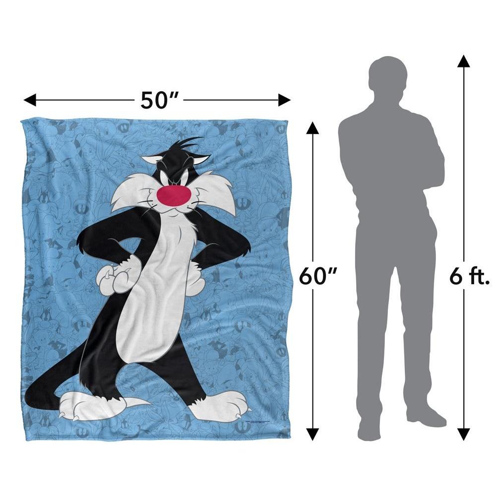 Looney Tunes Character Collage Sylvester Blanket
