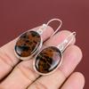 Mahogany Obsidian Earrings Genuine Gemstone Handmade Jewelry 925 Sterling Silver Earring Dangle Earring Brand New Jewelry Gifts For Friend