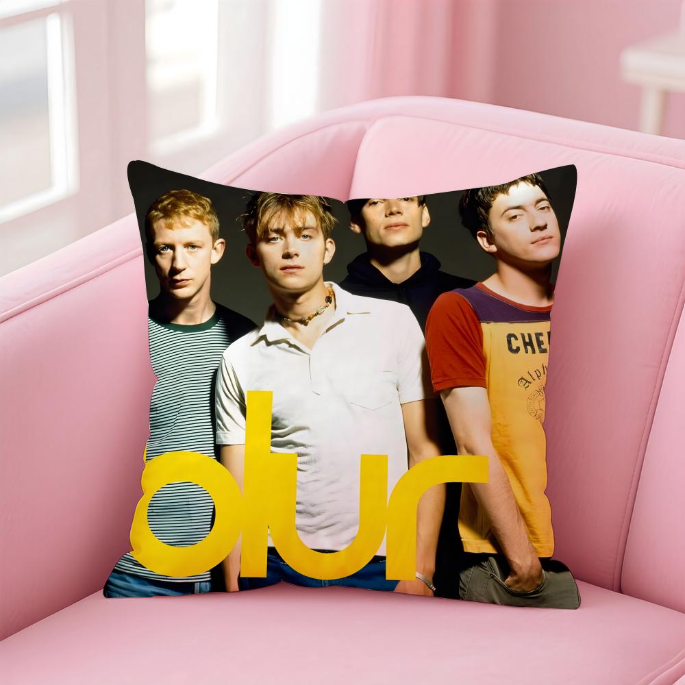 Blur Band Sänger Cool Kissenbezug Bequem Wendbarer Kissenbezug Ideal für Auto Sofa Schlafzimmer & Mehr