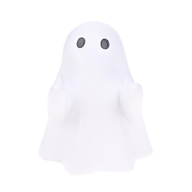 Suport adorabil pentru pixuri fantomă, ornament de birou drăguț de desene animate, statuetă fantomă creativă, jucării, decorațiune de Halloween, cadouri