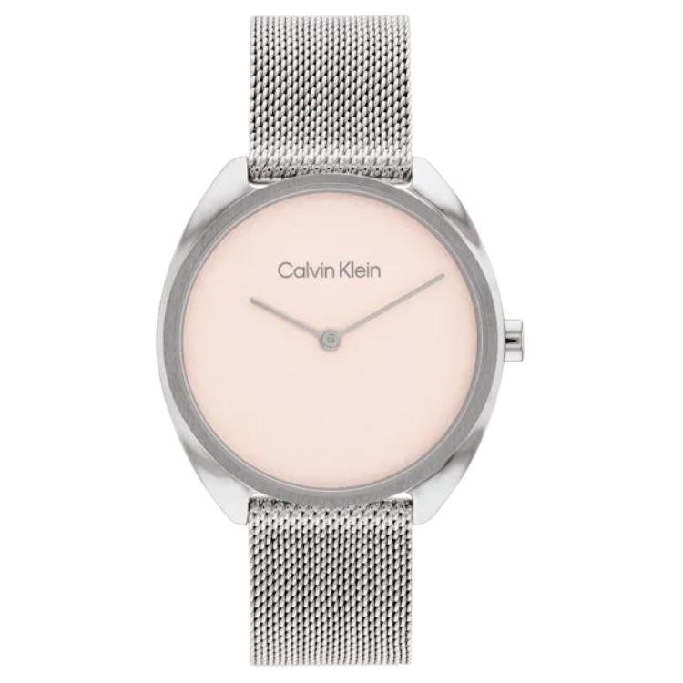 

Calvin Klein Quartz Watch Stainless Steel Strap 34Mm Pink Dial 30M Water Resistant Women watches 25200269 Pink Watch Dial