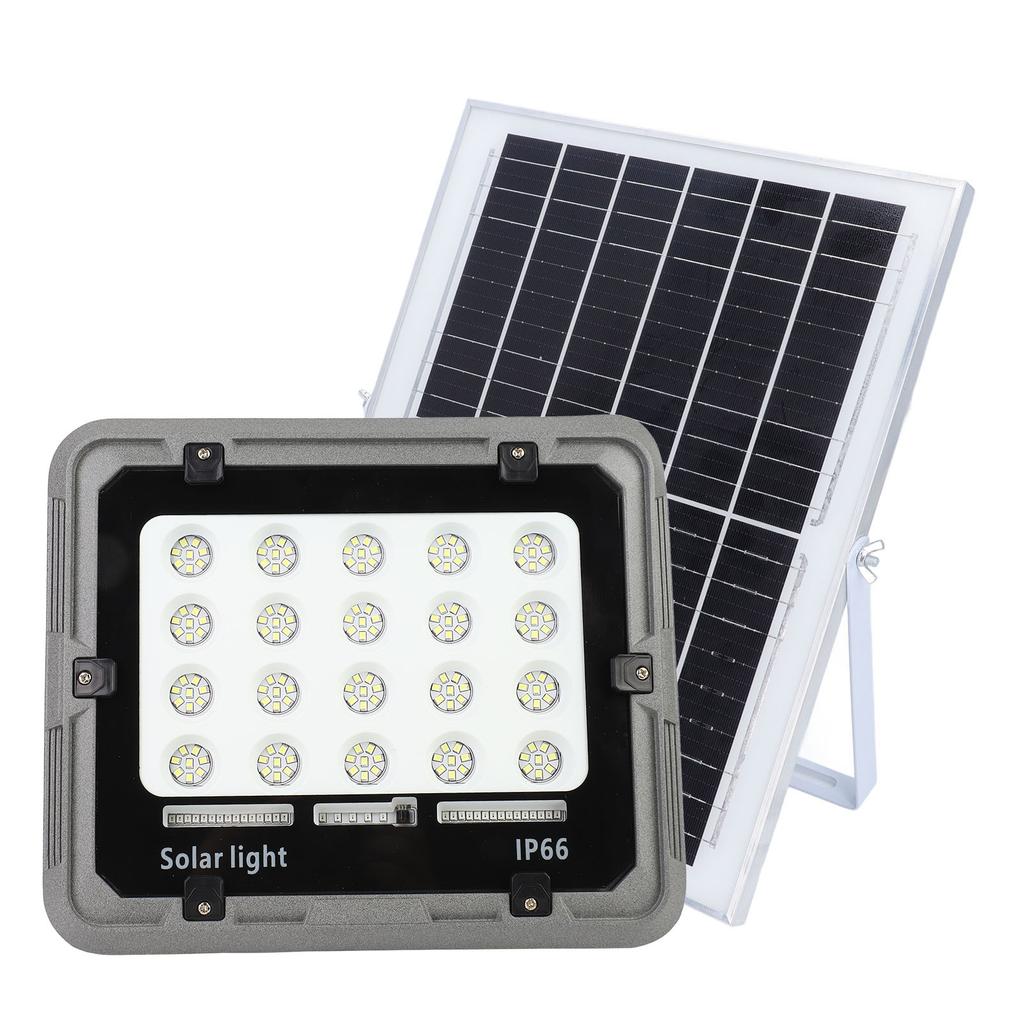 Kit Lampă Solară LED 200W 160 LED-uri IP66 Rezistent la Apă Telecomandă Kit Proiector Solar pentru Perete