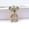 Striped Tiger Keychain with Diamond Inlay & Enamel - Fashion Accessory & Holiday Gift