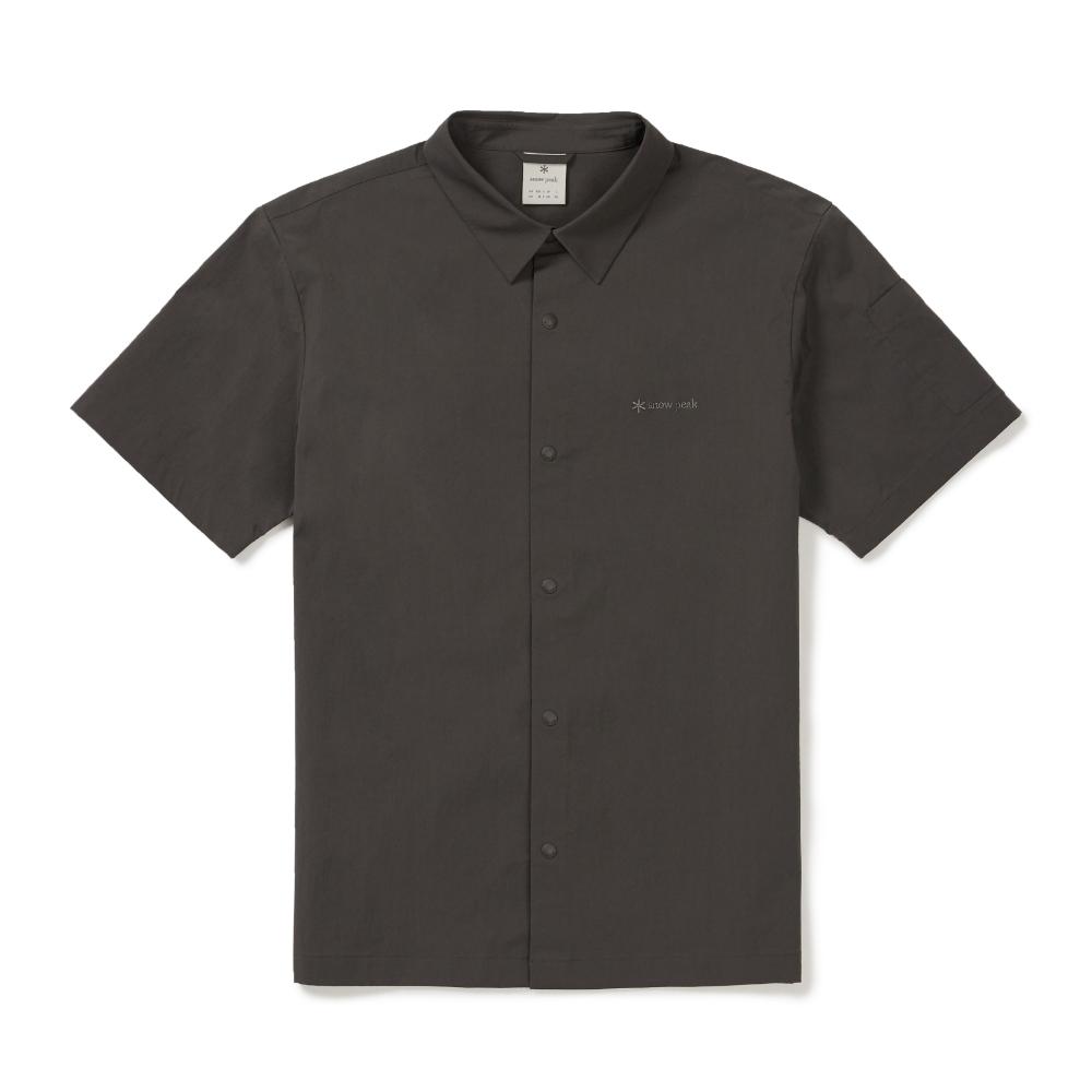 [Snowpeak] Route Short Sleeve Shirt Chocolate Khaki (S26MMRSH62)