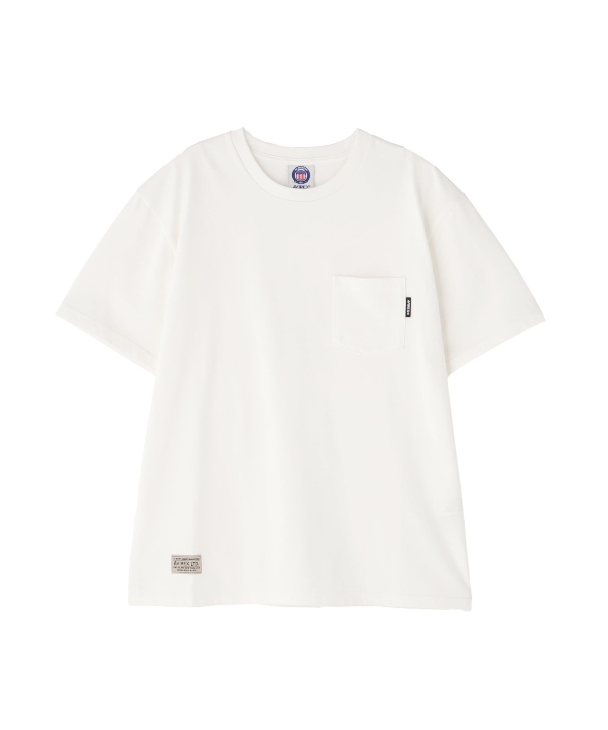 AVIREX COOL POCKET T-SHIRT(WEB&DEPOT Exclusive) white