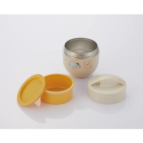 Skater Antibacterial Insulated Lunch Box, Bowl-Shaped, 540ml, Disney Winnie the Pooh Design, LDNC6AG-A
