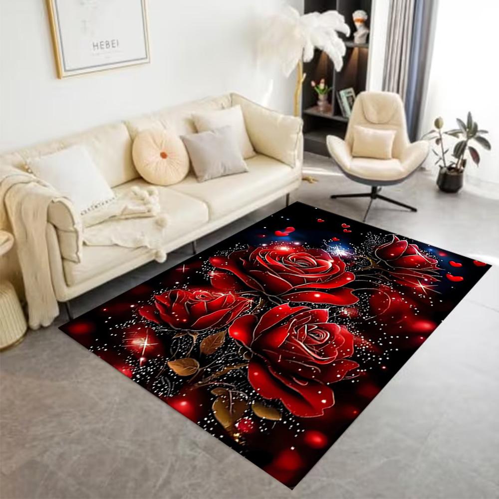 1pc Home Carpet Butterfly Design Non Slip Office Decor Gift Living Room Bedroom