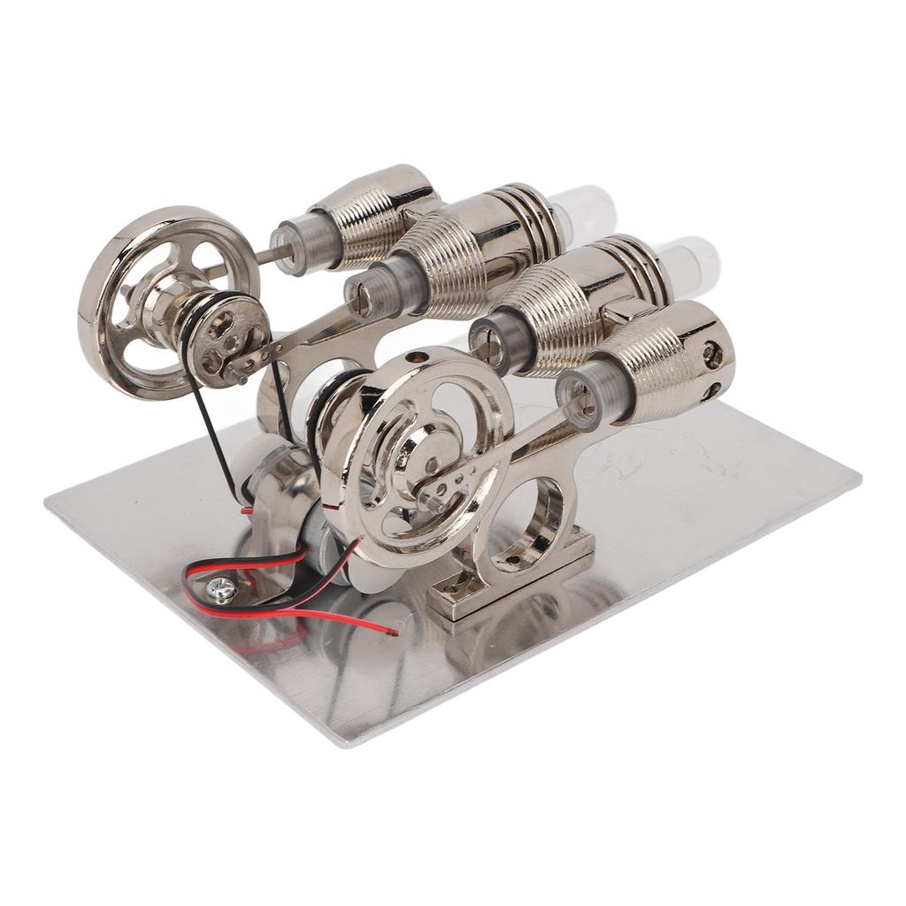 4 Cylinder Stirling Engine Model Kit Delicate Easy To Assemble Stirling Scientific Physical Model Fo